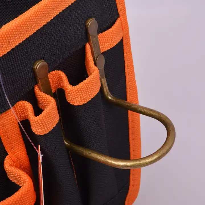 Hình ảnh 5 của mặt hàng Túi đeo thắt lưng đựng đồ nghề cao cấp (sử dụng chất liệu đặc biệt chống vật nhọn đâm thủng túi)" 11 ngăn Asaki AK-9986