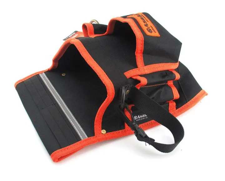 Hình ảnh 8 của mặt hàng Túi đeo thắt lưng đựng đồ nghề cao cấp (sử dụng chất liệu đặc biệt chống vật nhọn đâm thủng túi)" 11 ngăn Asaki AK-9986