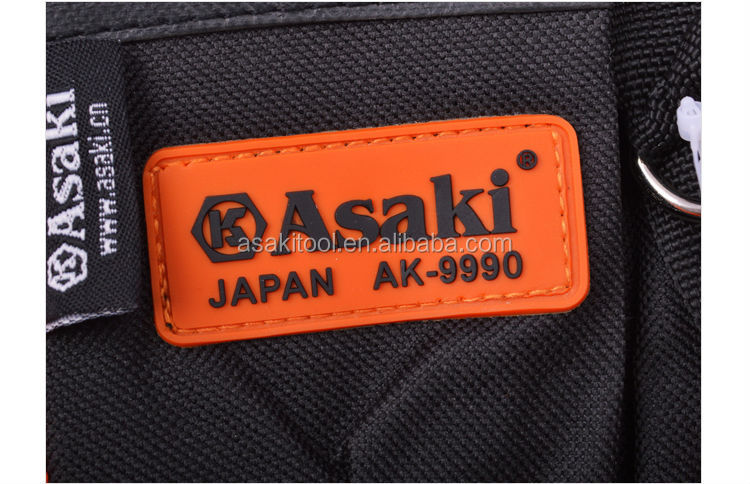 Hình ảnh 10 của mặt hàng Túi đeo thắt lưng đựng đồ nghề 6 ngăn 15cm x 26cm Asaki AK-9990