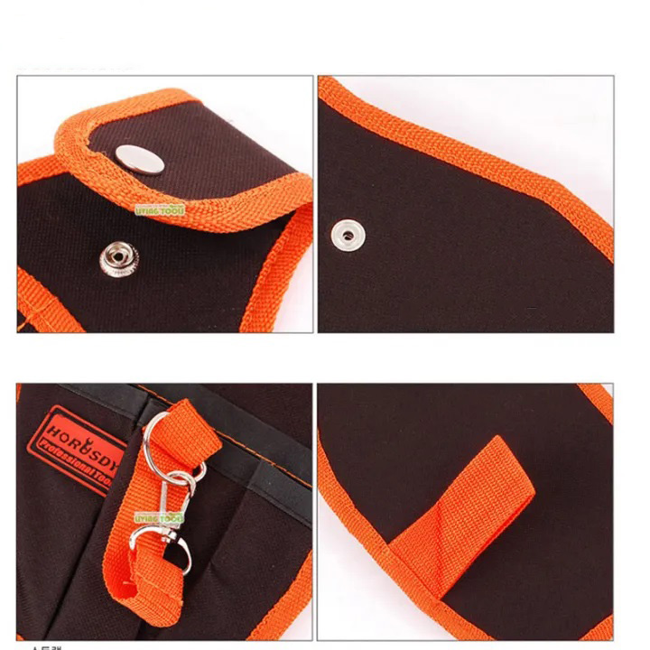 Hình ảnh 8 của mặt hàng Túi đeo thắt lưng đựng đồ nghề 6 ngăn 15cm x 26cm Asaki AK-9990