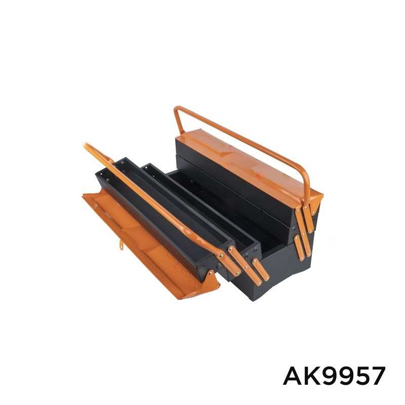 Hình ảnh 3 của mặt hàng Thùng đồ nghề bằng sắt 3 ngăn 50 x 20 x 23cm Asaki AK-9957