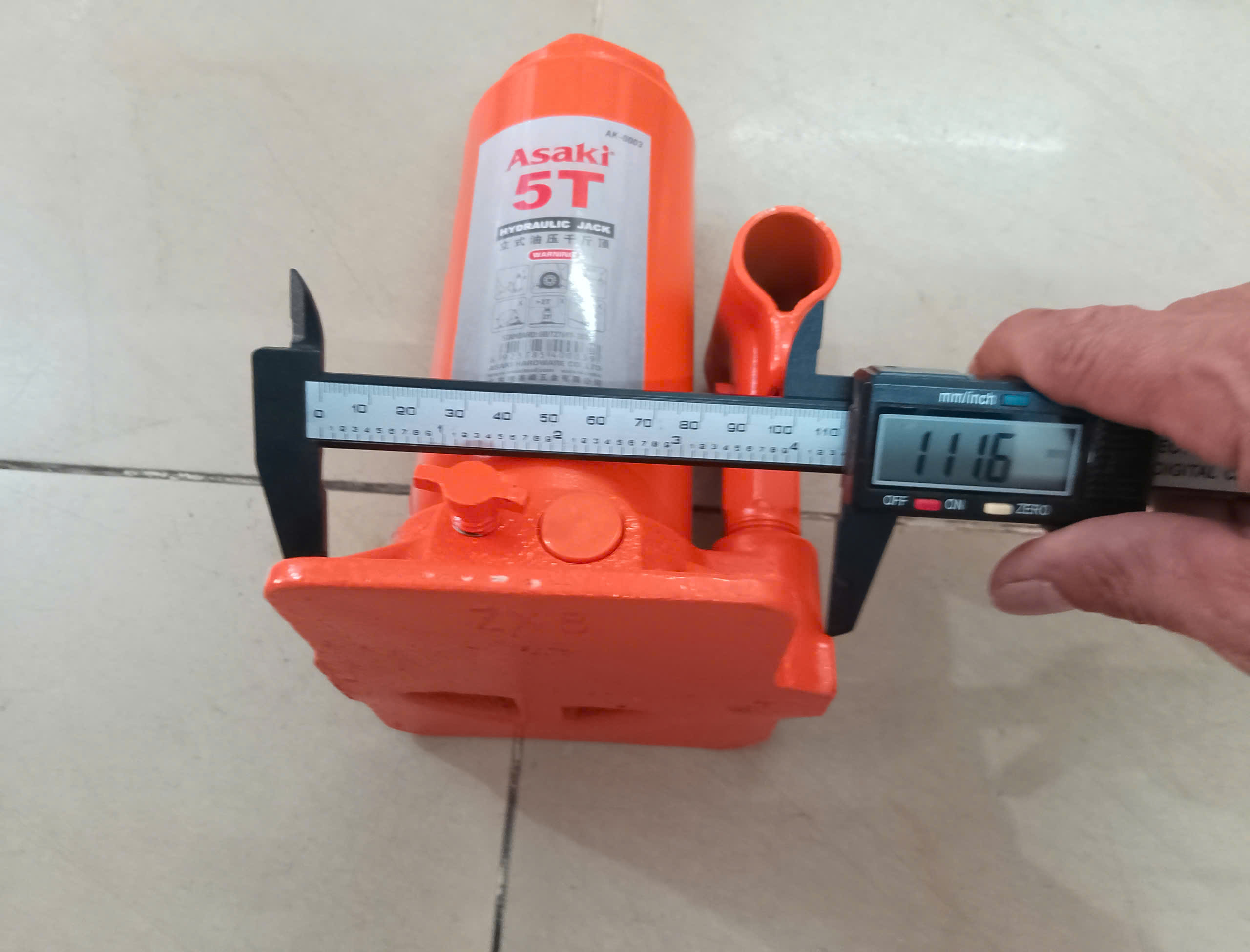 Hình ảnh 22 của mặt hàng Đội cam cao cấp 197mm - 125mm - 70mm " 5T Asaki AK-0003