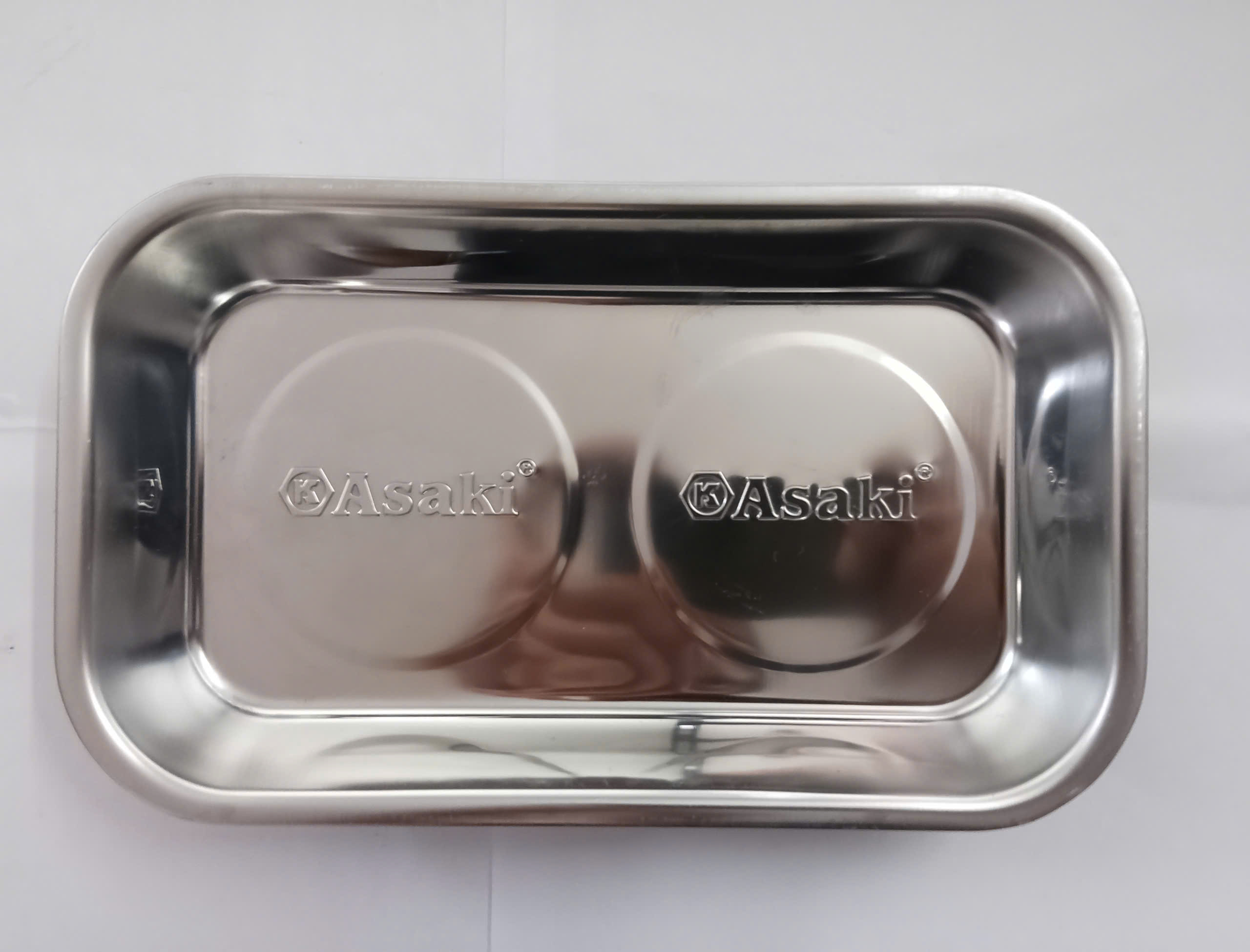 Hình ảnh 13 của mặt hàng Khay inox đựng linh kiện (có nam châm)" chữ nhật Asaki AK-1088