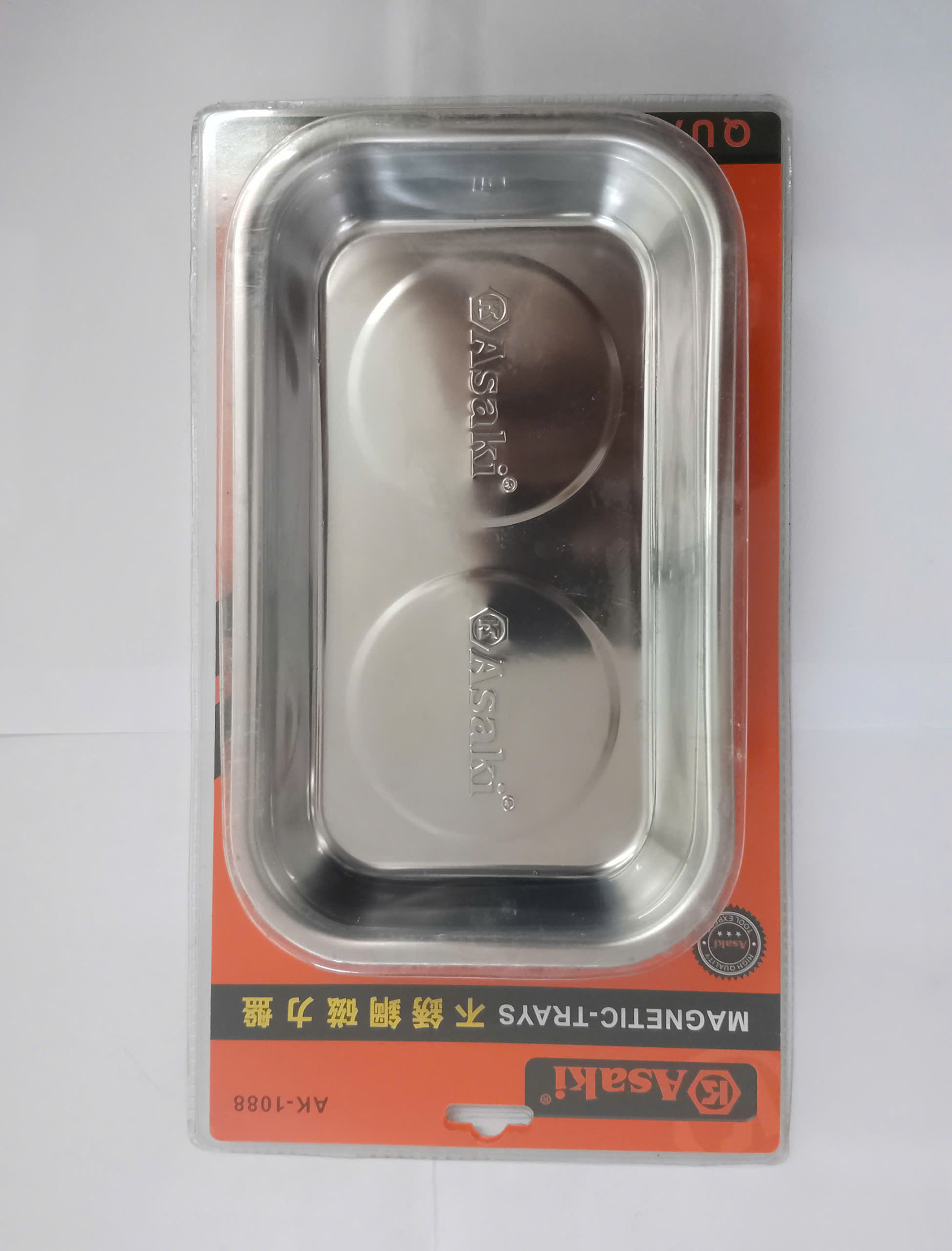 Hình ảnh 16 của mặt hàng Khay inox đựng linh kiện (có nam châm)" chữ nhật Asaki AK-1088