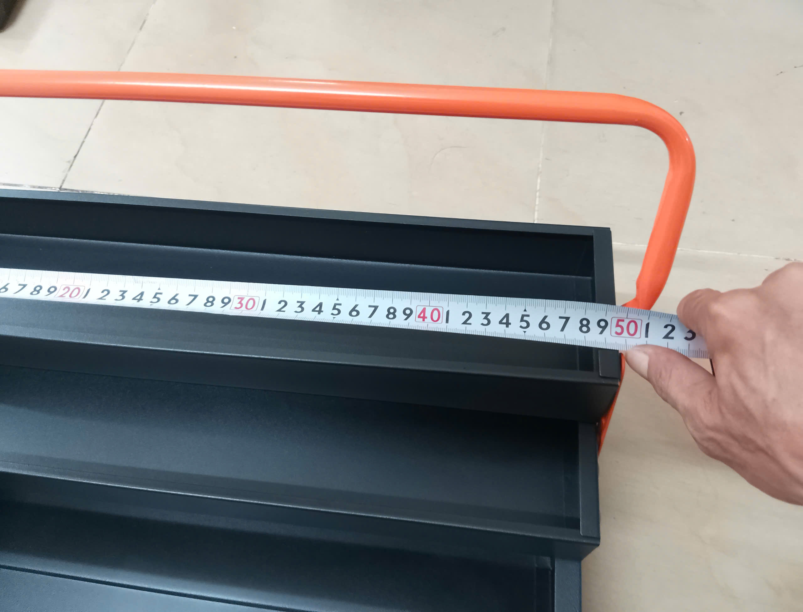 Hình ảnh 18 của mặt hàng Thùng đồ nghề bằng sắt 3 ngăn 50 x 20 x 23cm Asaki AK-9957
