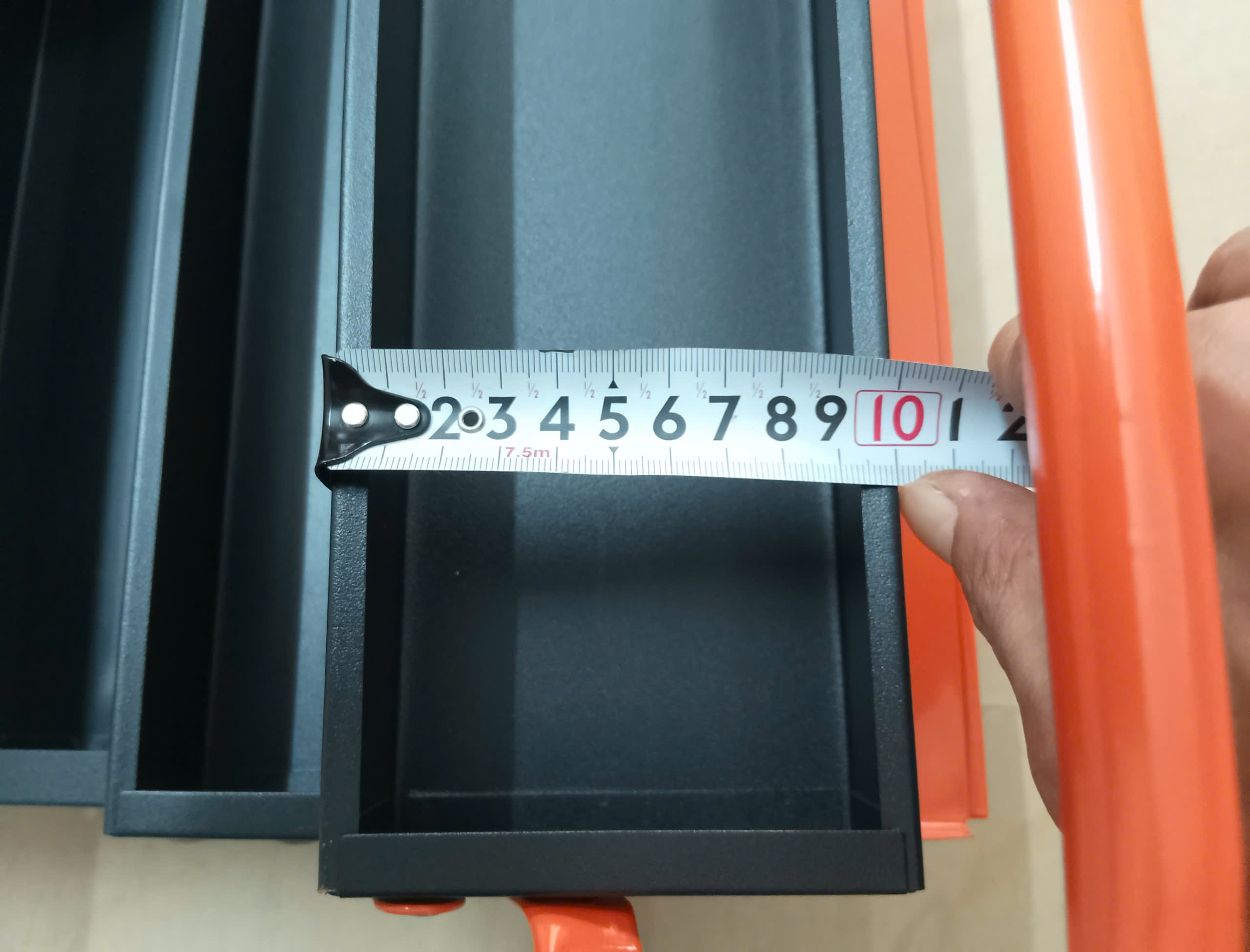 Hình ảnh 19 của mặt hàng Thùng đồ nghề bằng sắt 3 ngăn 50 x 20 x 23cm Asaki AK-9957