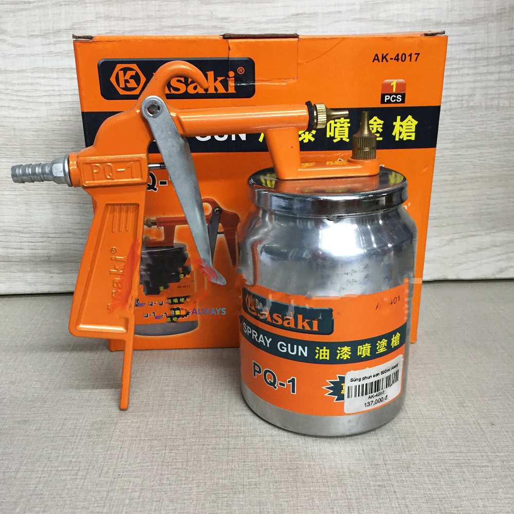 Hình ảnh 2 của mặt hàng Súng phun sơn 500ml PQ-1 Asaki AK-4017