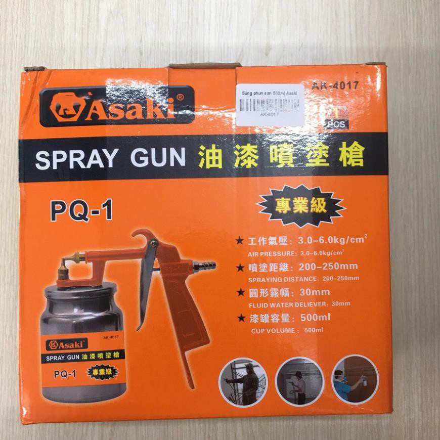 Hình ảnh 8 của mặt hàng Súng phun sơn 500ml PQ-1 Asaki AK-4017