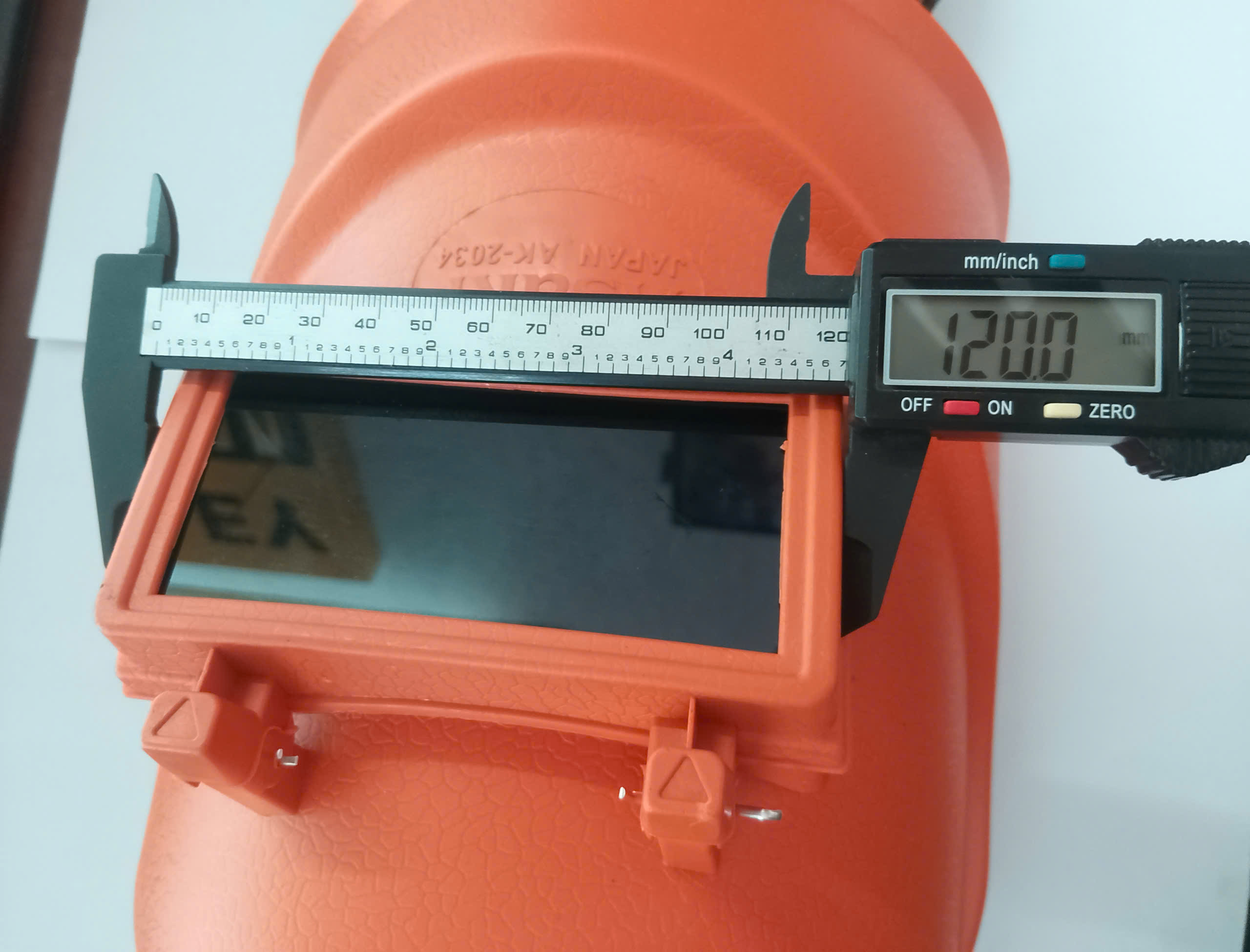Hình ảnh 12 của mặt hàng Mặt nạ hàn cao cấp chống UV (nhựa PP chống va đập)" Màu cam Asaki AK-2034