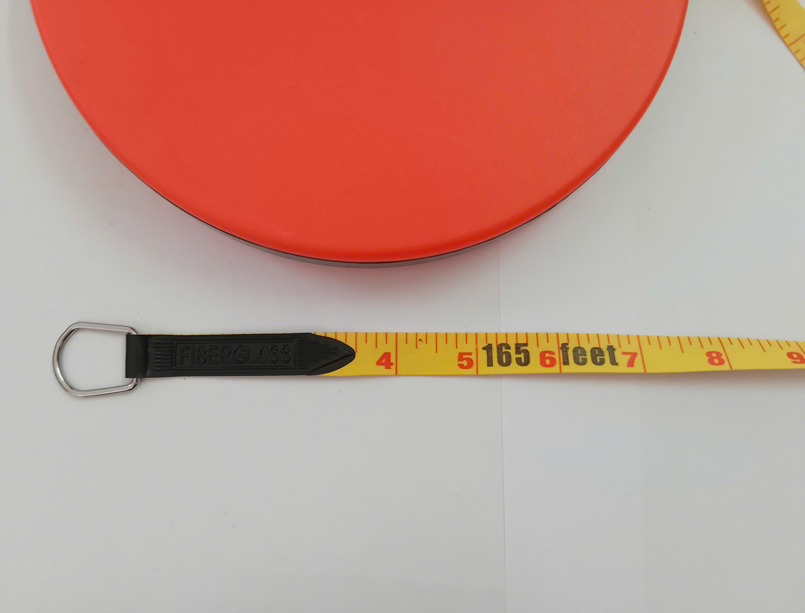 Hình ảnh 13 của mặt hàng Thước dây sợi thủy tinh nền vàng Hệ Inch & Mét - Chịu lực 70kg 50M Asaki AK-0393