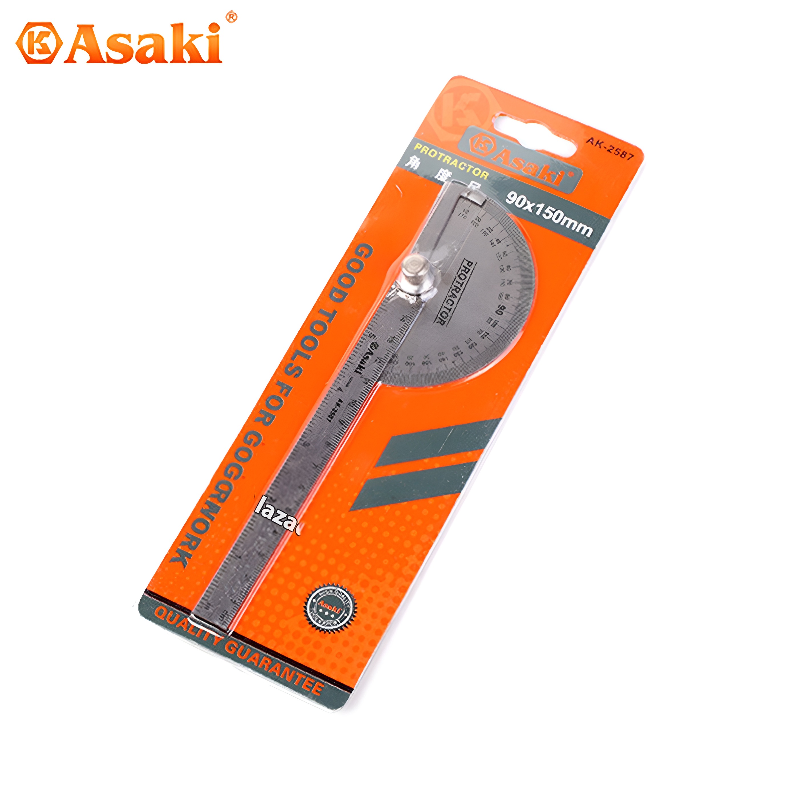 Hình ảnh 6 của mặt hàng Thước đo góc độ 9cm x 15cm Asaki AK-2587