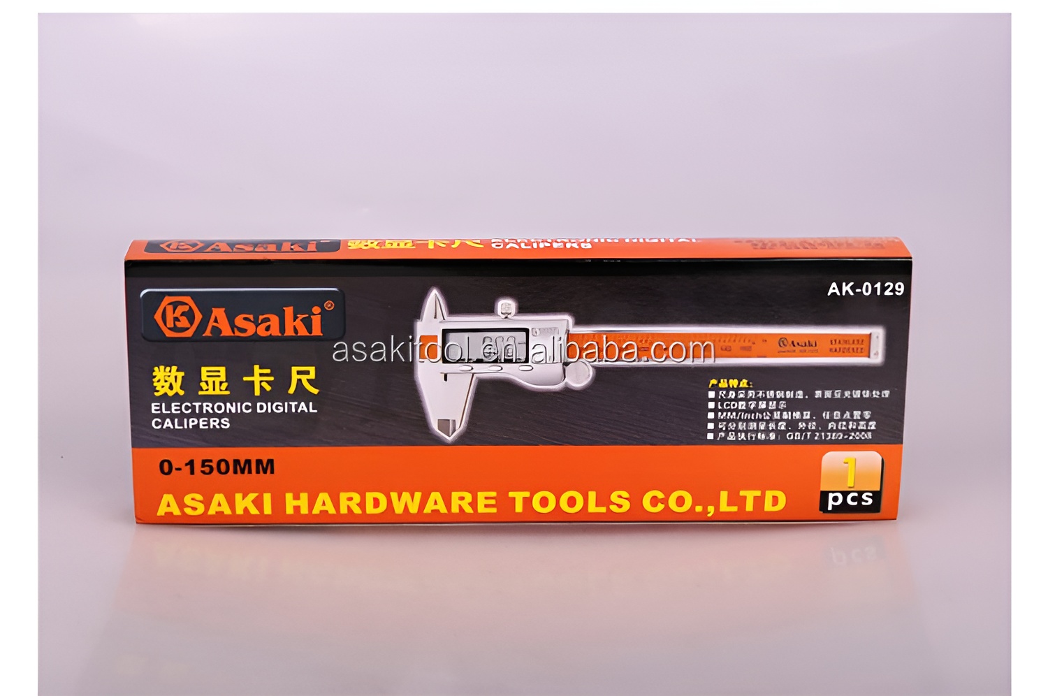 Hình ảnh 6 của mặt hàng Thước cặp điện tử inox 1 - 150mm Asaki AK-2910