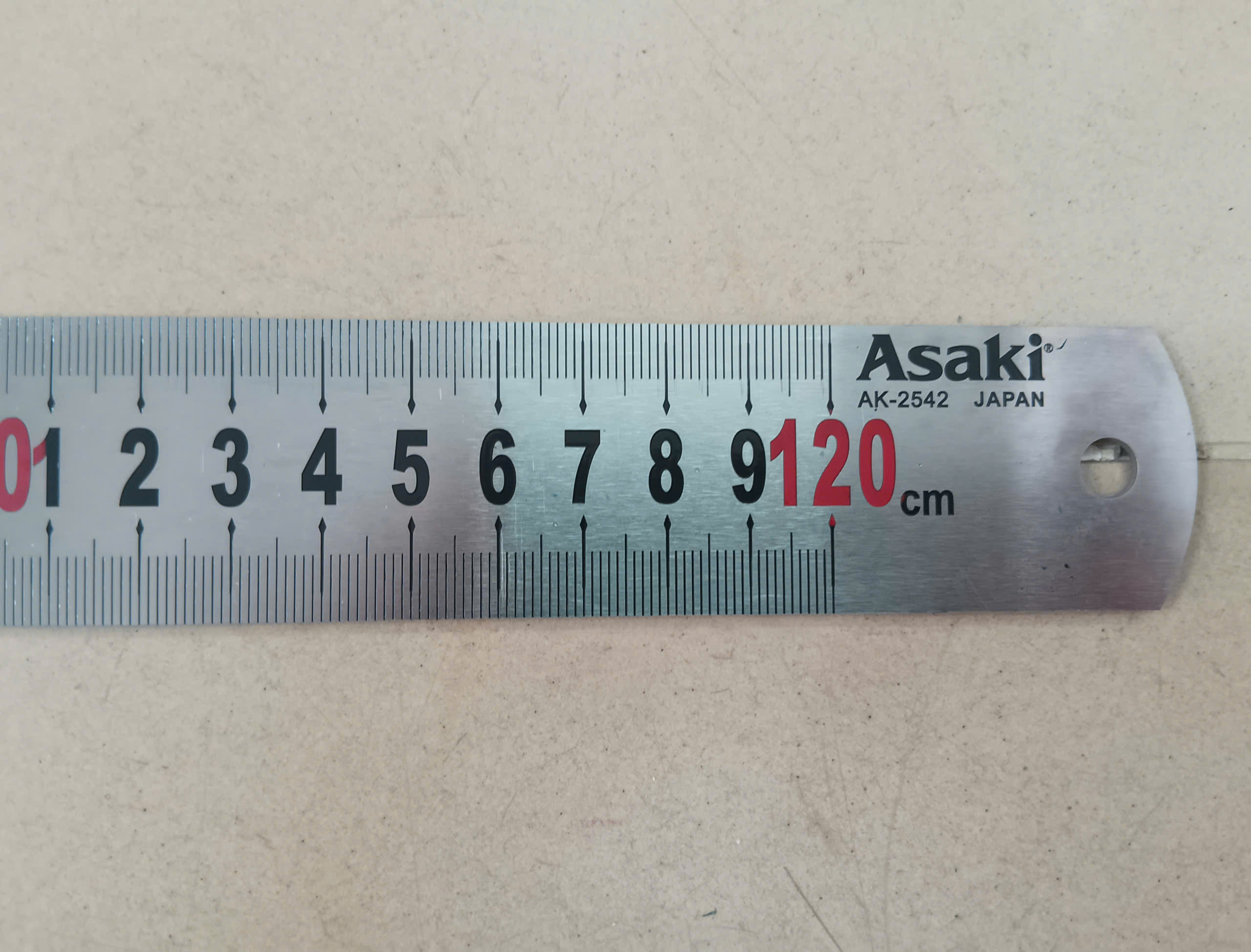 Hình ảnh 3 của mặt hàng Thước lá inox 1200mm Asaki AK-2542