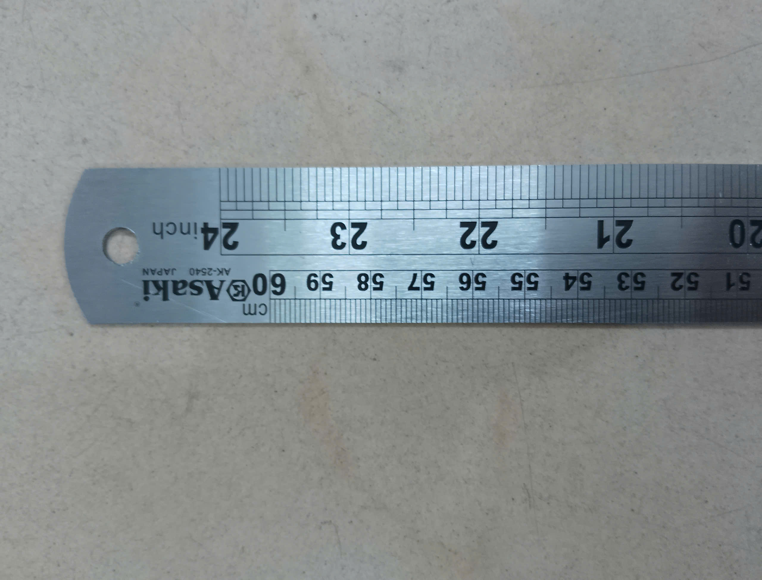 Hình ảnh 12 của mặt hàng Thước lá inox 600mm Asaki AK-2540