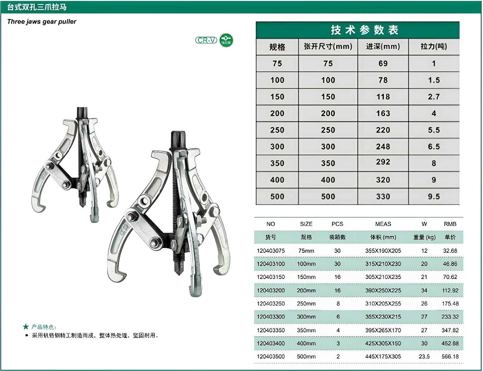 Hình ảnh 1 của mặt hàng Cảo 3 chấu 4"