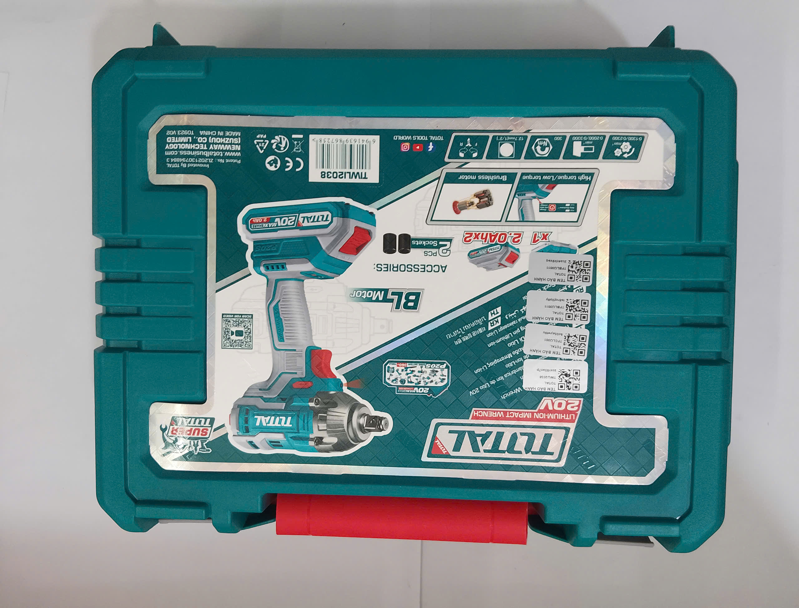Hình ảnh 12 của mặt hàng Máy siết buloong dùng pin 20V total TIWLI2038