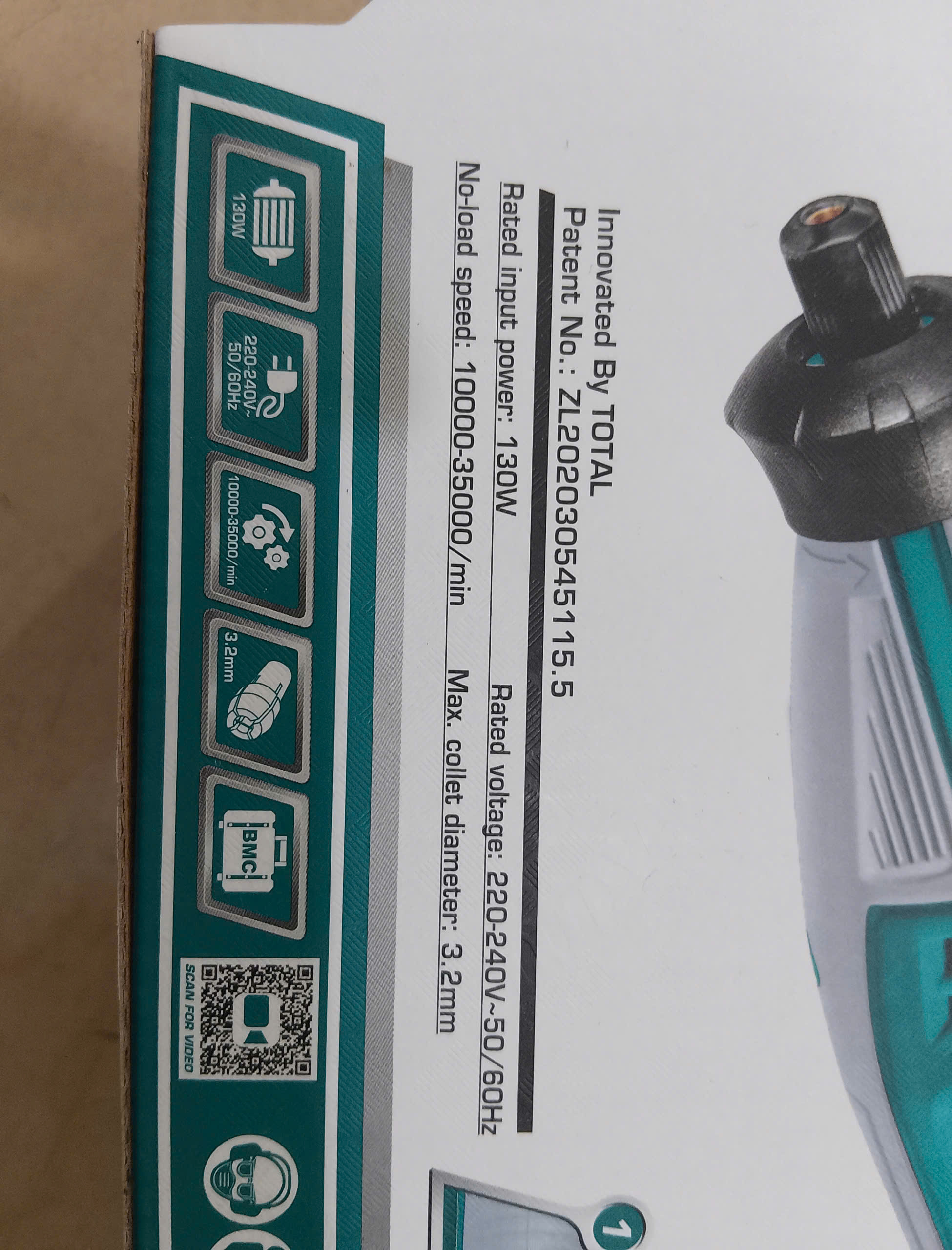 Hình ảnh 13 của mặt hàng MÁY MÀI KHUÔN MINI total TG513326 công suất 130W