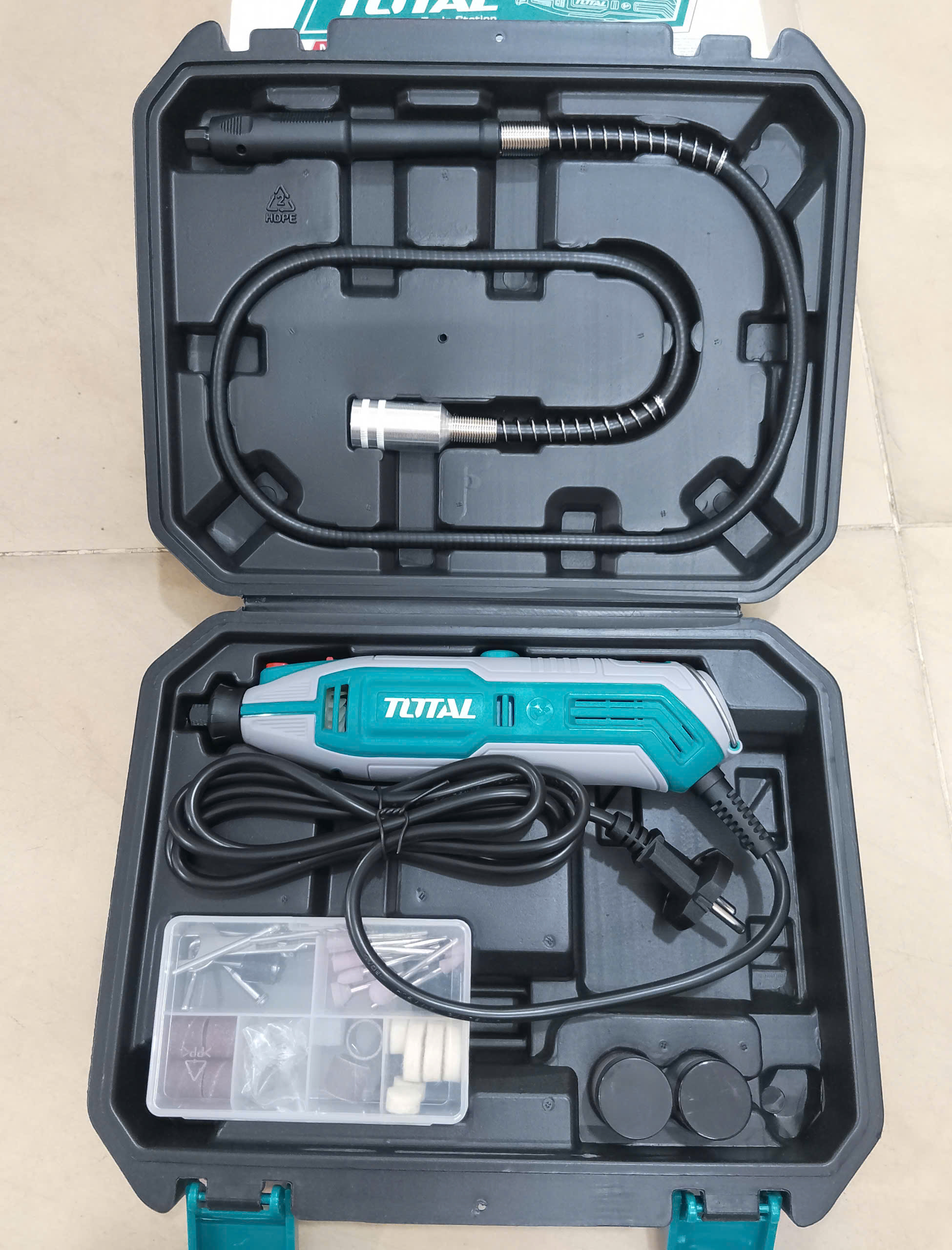 Hình ảnh 16 của mặt hàng MÁY MÀI KHUÔN MINI total TG513326 công suất 130W