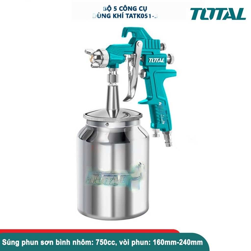 Hình ảnh 3 của mặt hàng Bộ 5 công cụ dùng khí total TATK051-3