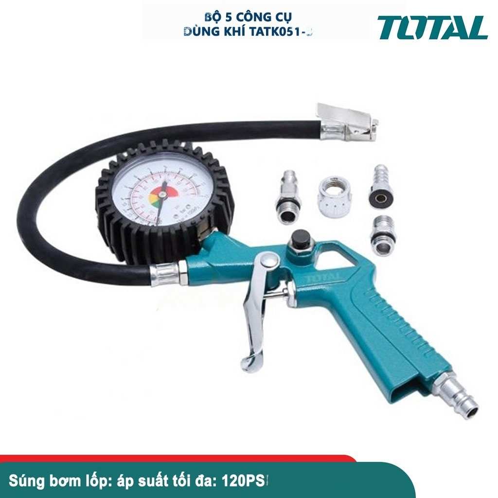 Hình ảnh 5 của mặt hàng Bộ 5 công cụ dùng khí total TATK051-3