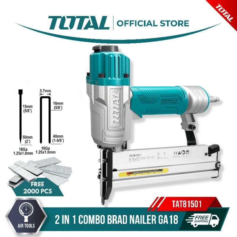 Hình ảnh 1 của mặt hàng Súng bắn đinh combo 2 trong 1 total TAT81501