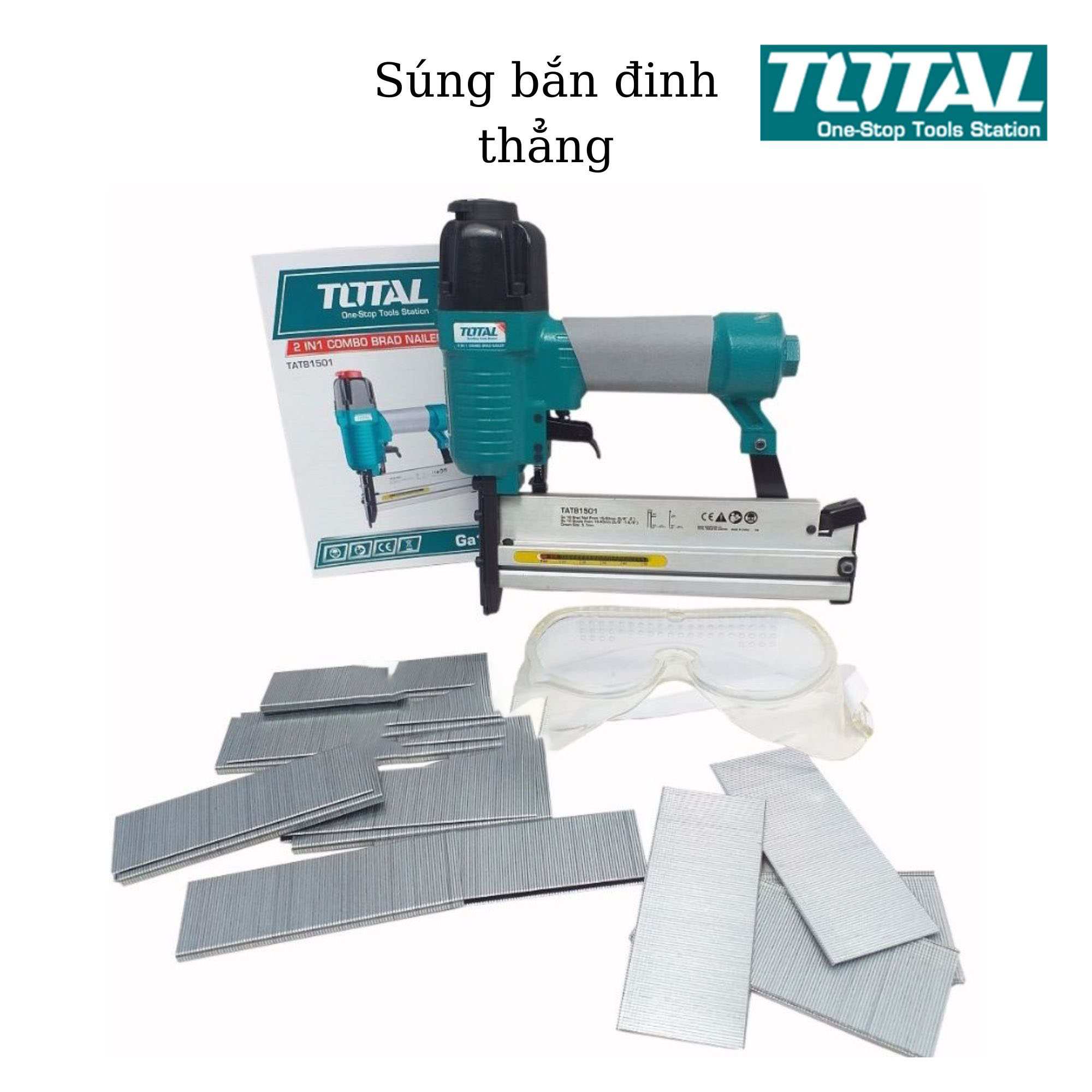 Hình ảnh 2 của mặt hàng Súng bắn đinh thẳng dùng hơi total TAT83501