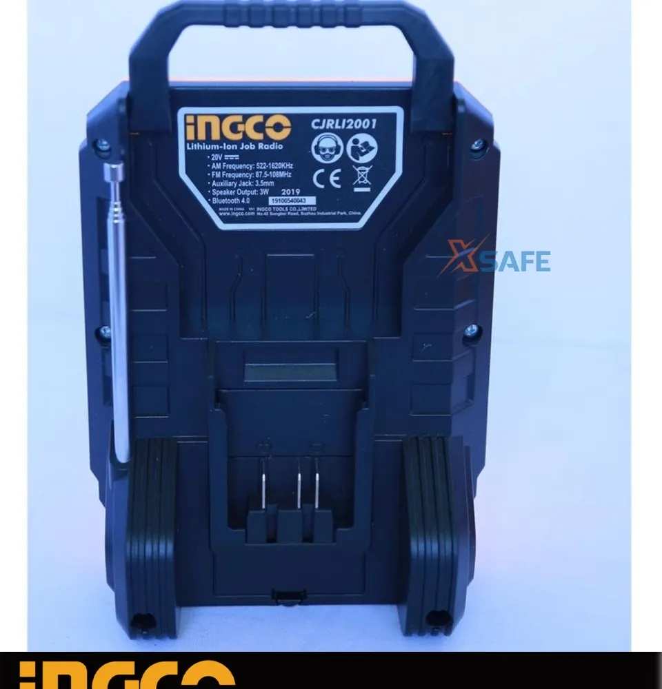 Hình ảnh 2 của mặt hàng Radio công trường dùng pin 20V Ingco CJRLI2001