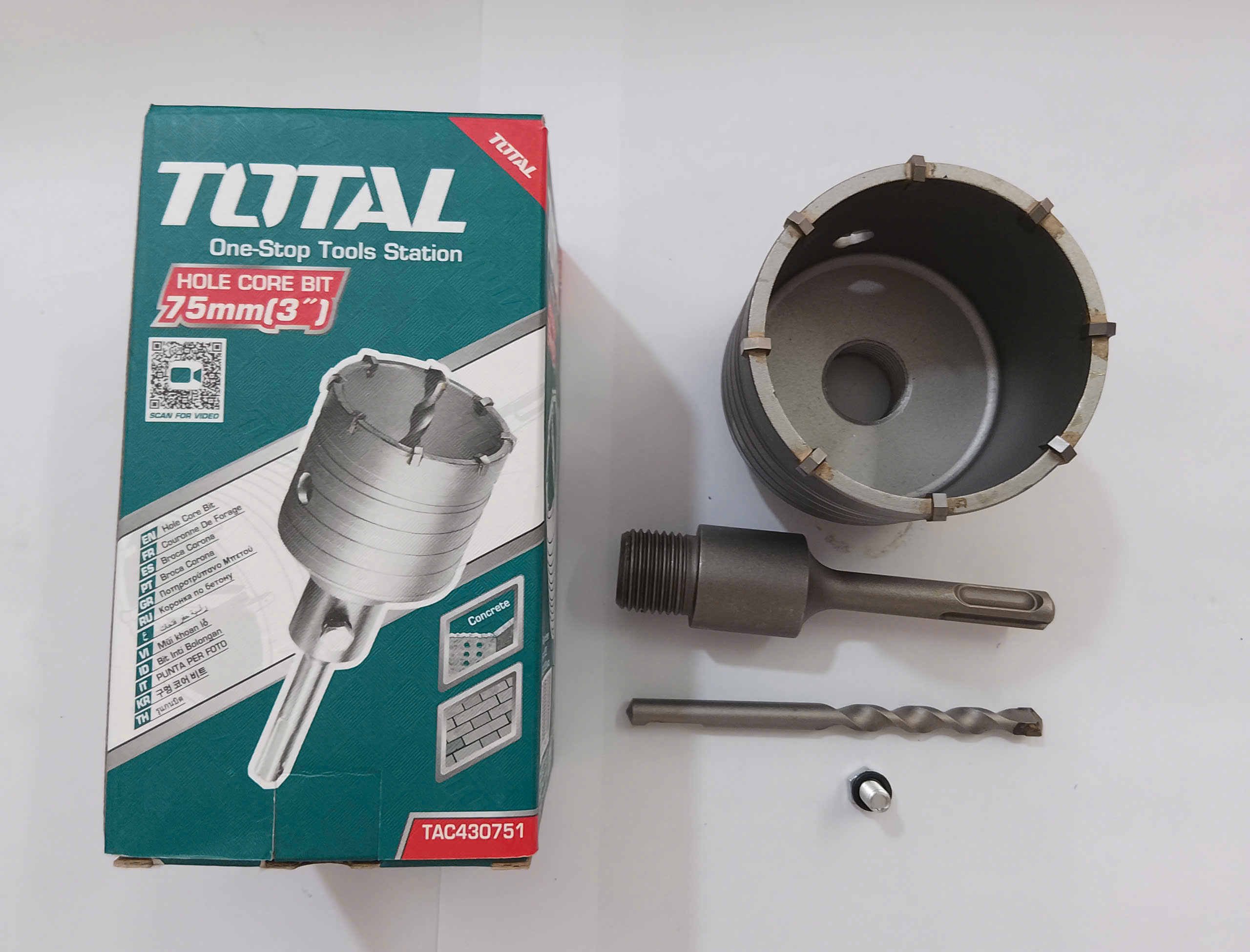 Hình ảnh 5 của mặt hàng Mũi khoan lỗ 75mm total TAC430751