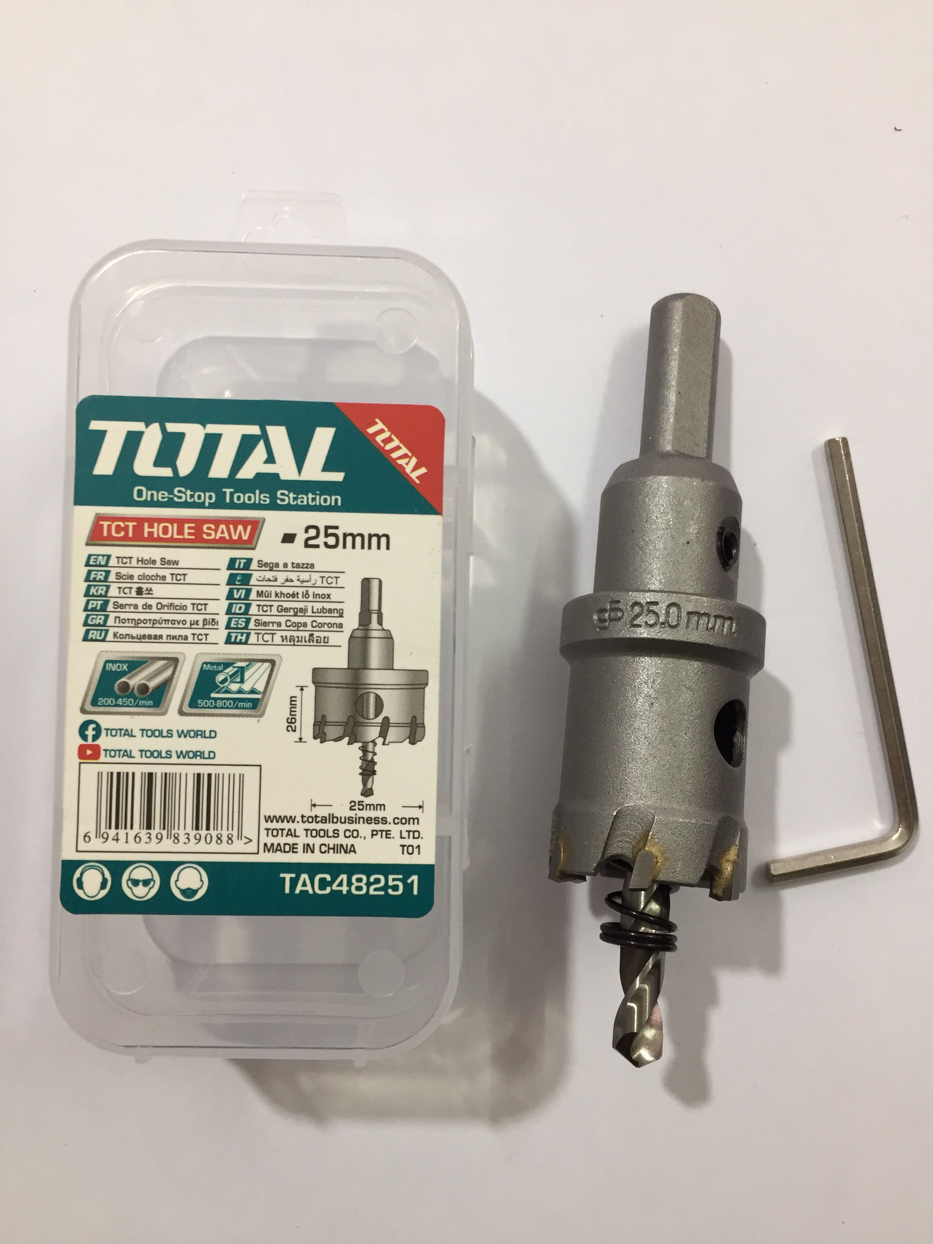 Hình ảnh 11 của mặt hàng Mũi khoét lỗ TCT 25mm total TAC48251