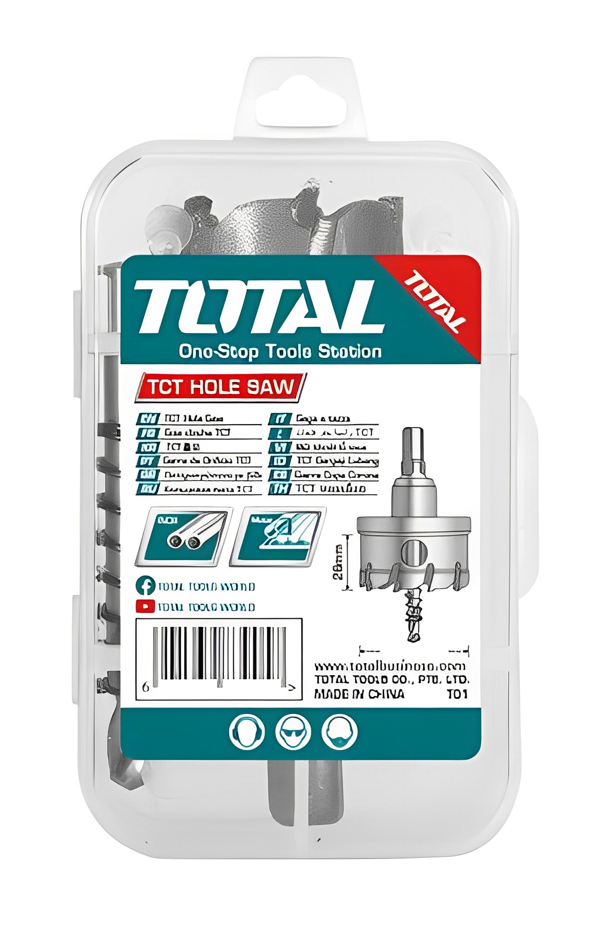 Hình ảnh 5 của mặt hàng Mũi khoét lỗ TCT 20mm total TAC48201