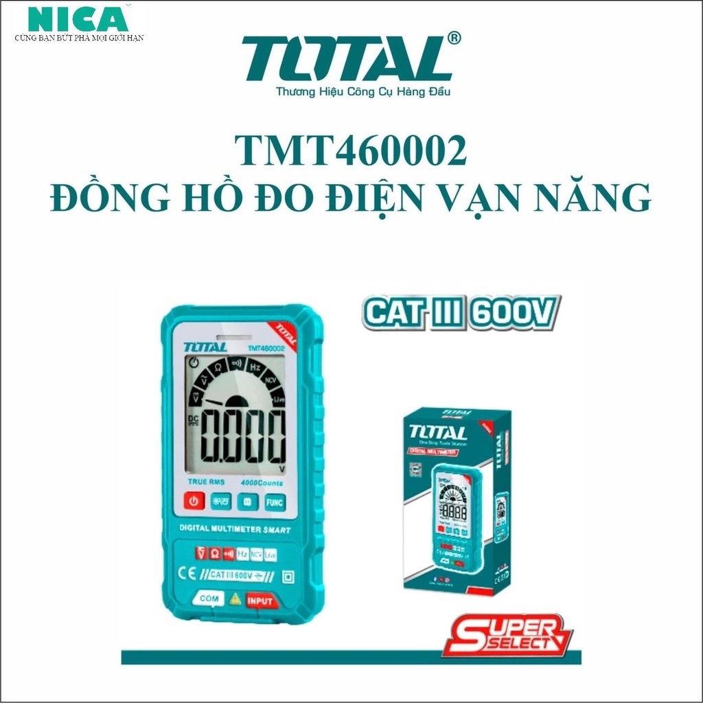 Hình ảnh 1 của mặt hàng Đồng hồ đo điện vạn năng total TMT460002