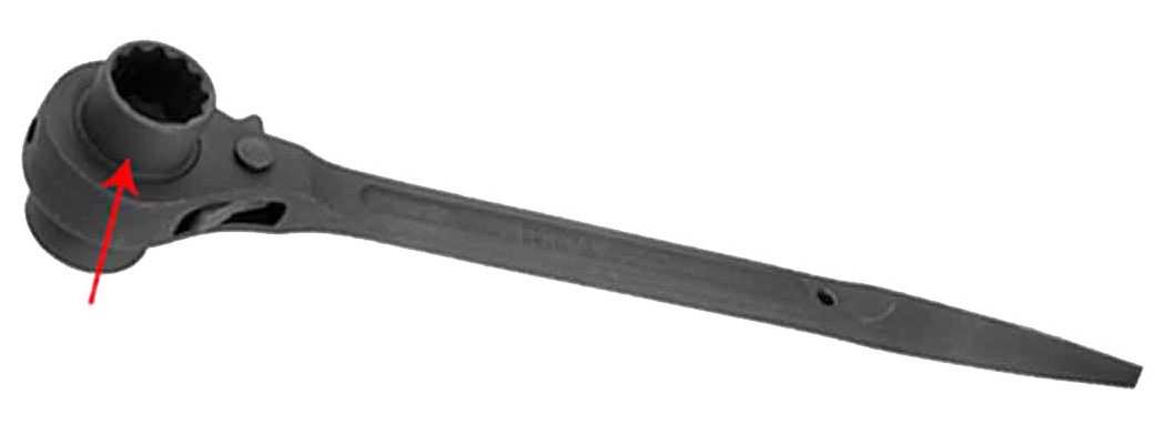 Hình ảnh 1 của mặt hàng Cờ lê đuôi chuột tuýp đôi 19x21mm total THTRSW19211