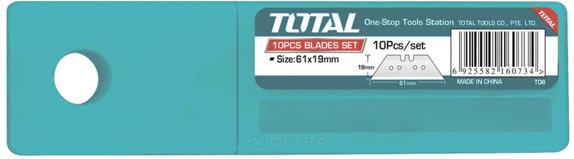 Hình ảnh 2 của mặt hàng Bộ 10 lưỡi dao tiện dụng total THT519001