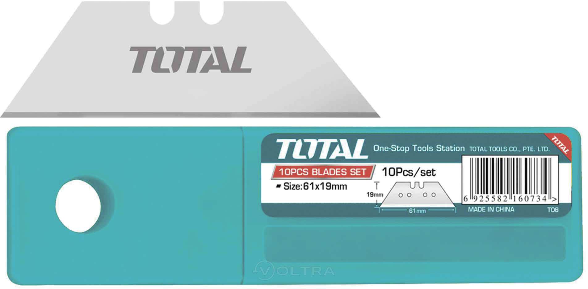 Hình ảnh 3 của mặt hàng Bộ 10 lưỡi dao tiện dụng total THT519001