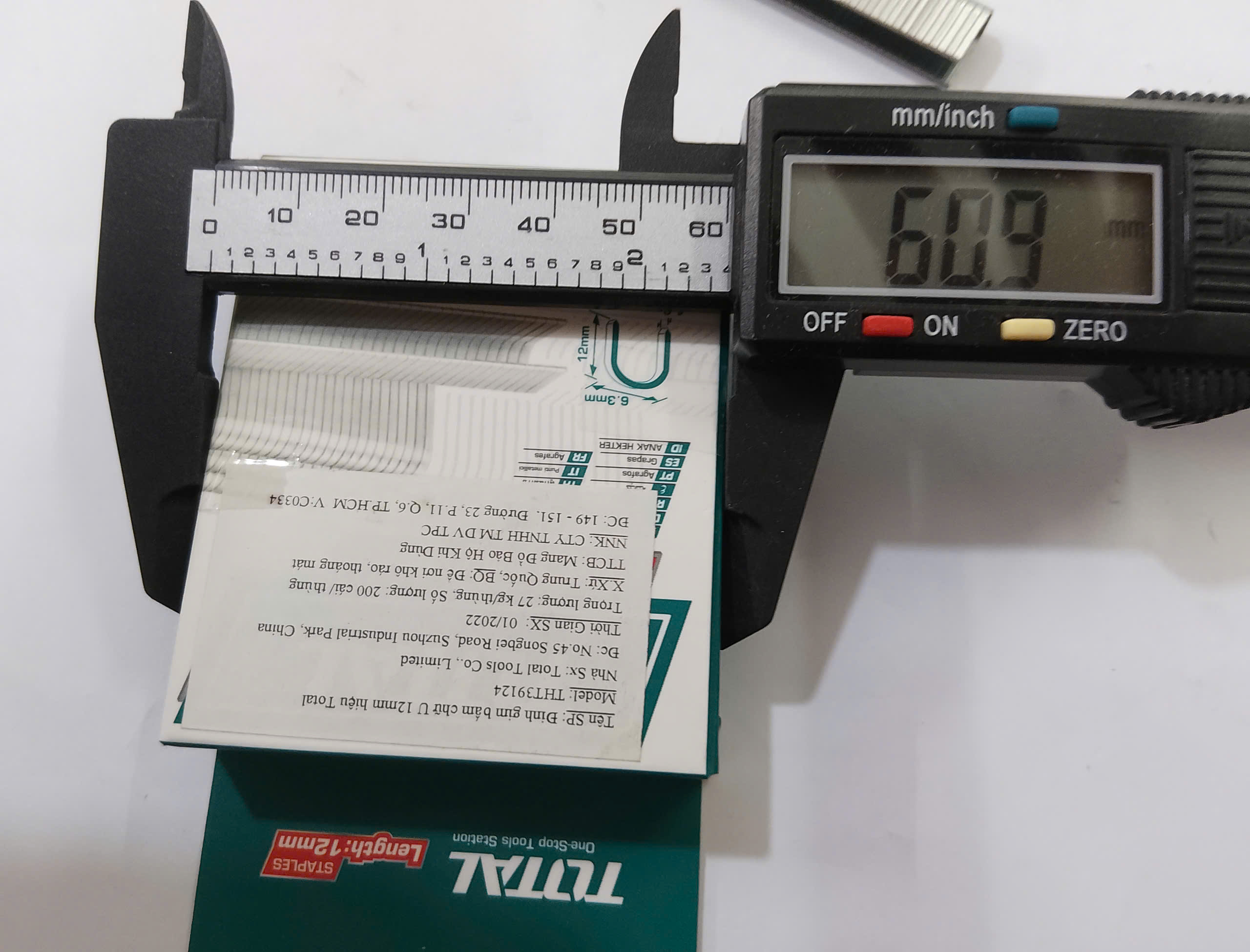 Hình ảnh 6 của mặt hàng Đinh gim bấm chữ U 12mm total THT39124