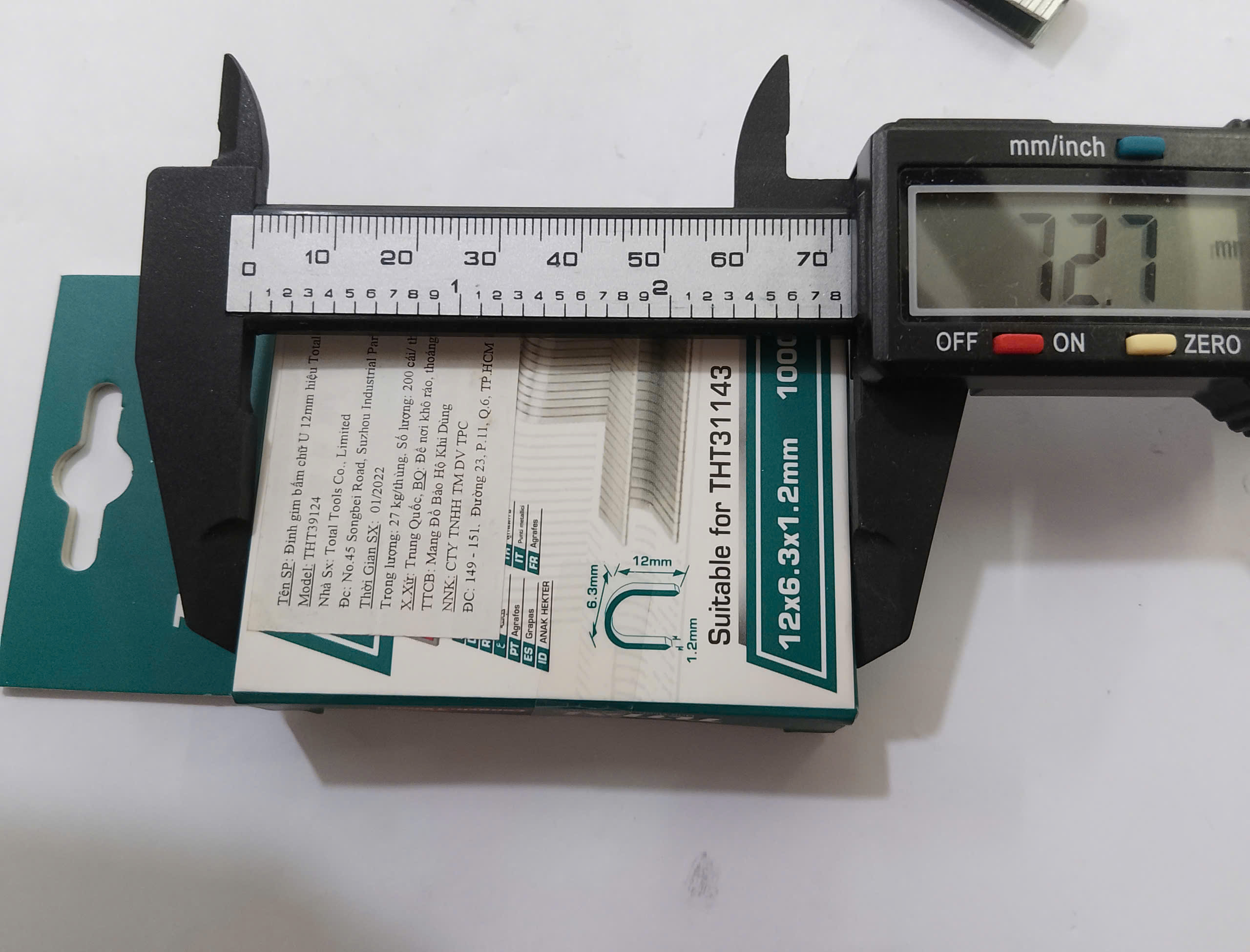 Hình ảnh 7 của mặt hàng Đinh gim bấm chữ U 12mm total THT39124