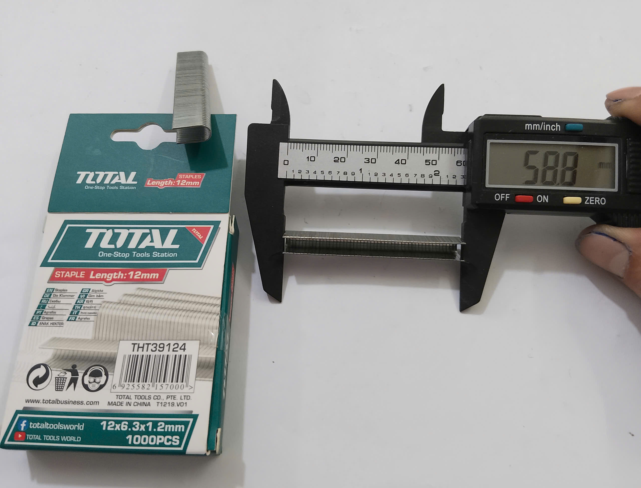 Hình ảnh 8 của mặt hàng Đinh gim bấm chữ U 12mm total THT39124