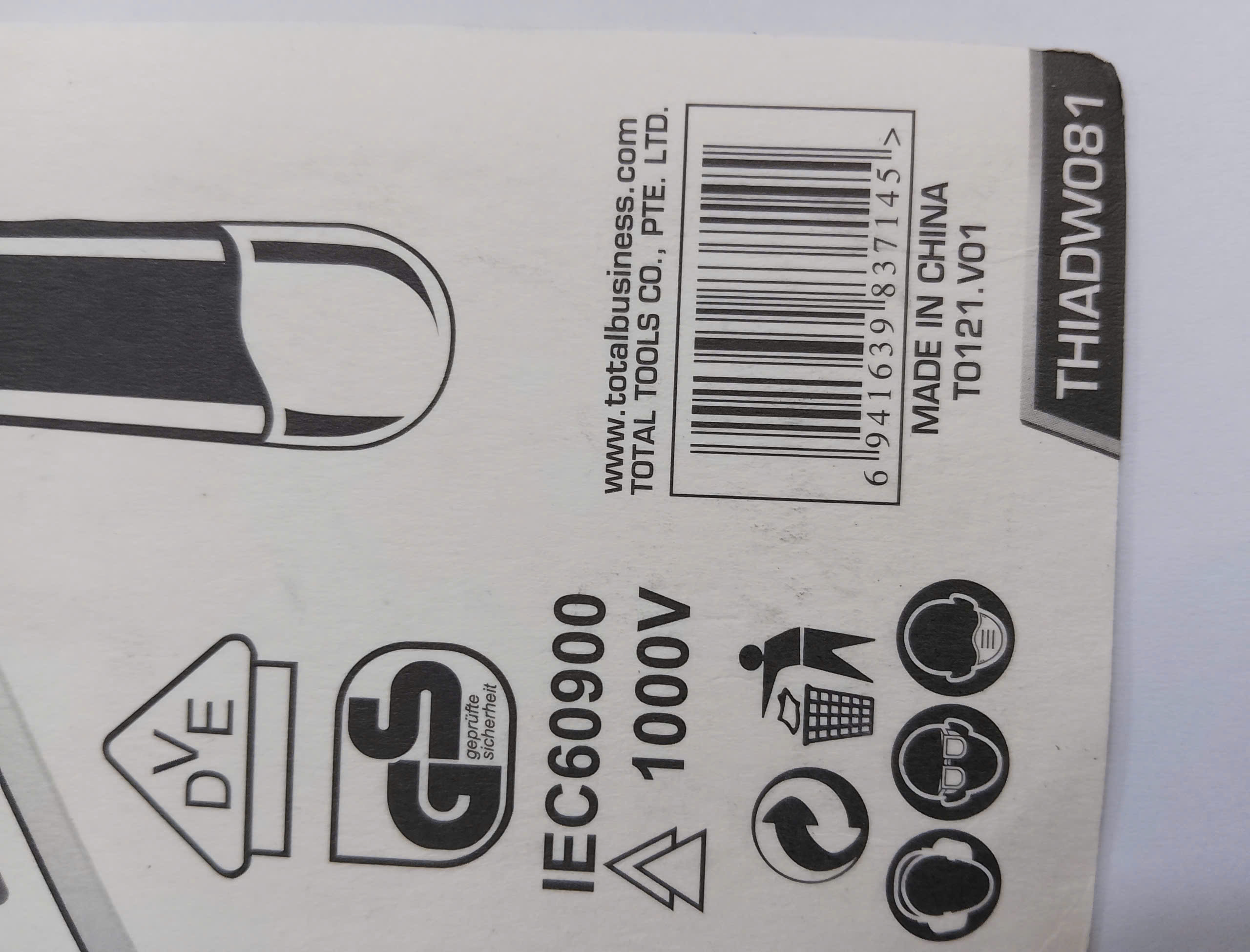 Hình ảnh 12 của mặt hàng Mỏ lết cách điện 200mm total THIADW081