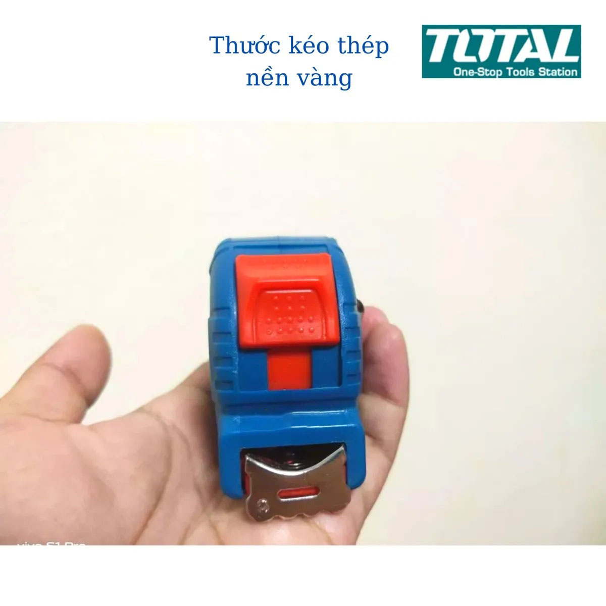 Hình ảnh 4 của mặt hàng Thước kéo thép nền vàng 5x19mm total TMT34519