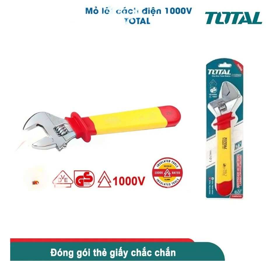 Hình ảnh 5 của mặt hàng Mỏ lết cách điện 200mm total THIADW081