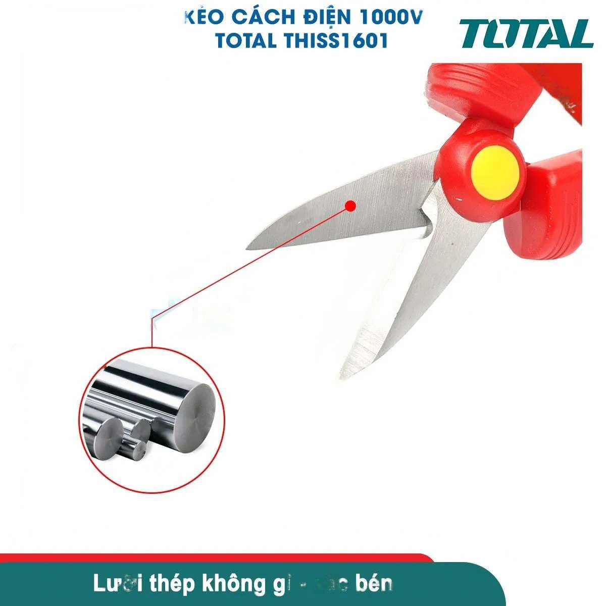 Hình ảnh 1 của mặt hàng Kéo cách điện 160mm total THISS1601