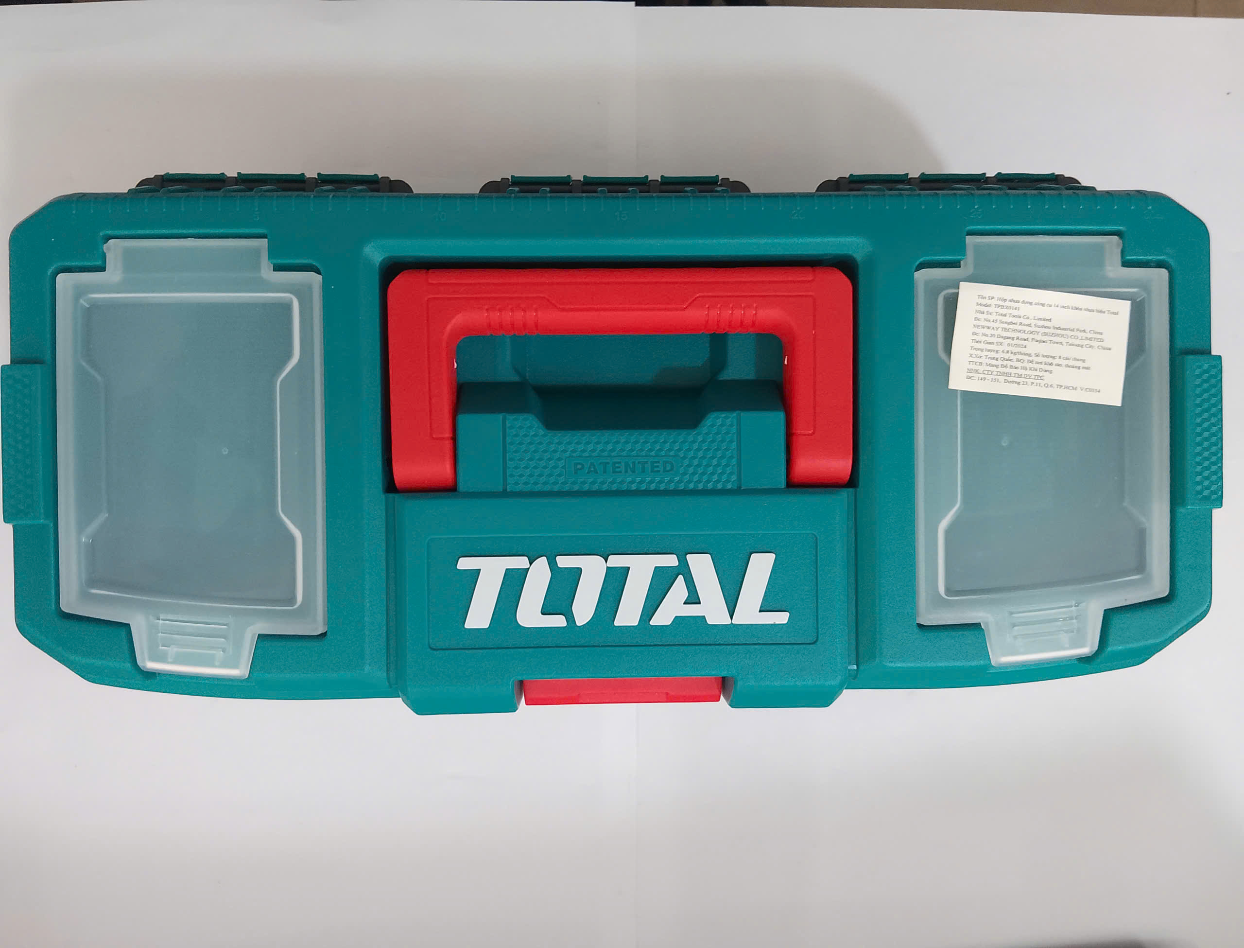 Hình ảnh 2 của mặt hàng Hộp nhựa đựng công cụ 14 inch khóa nhựa total TPBX0141