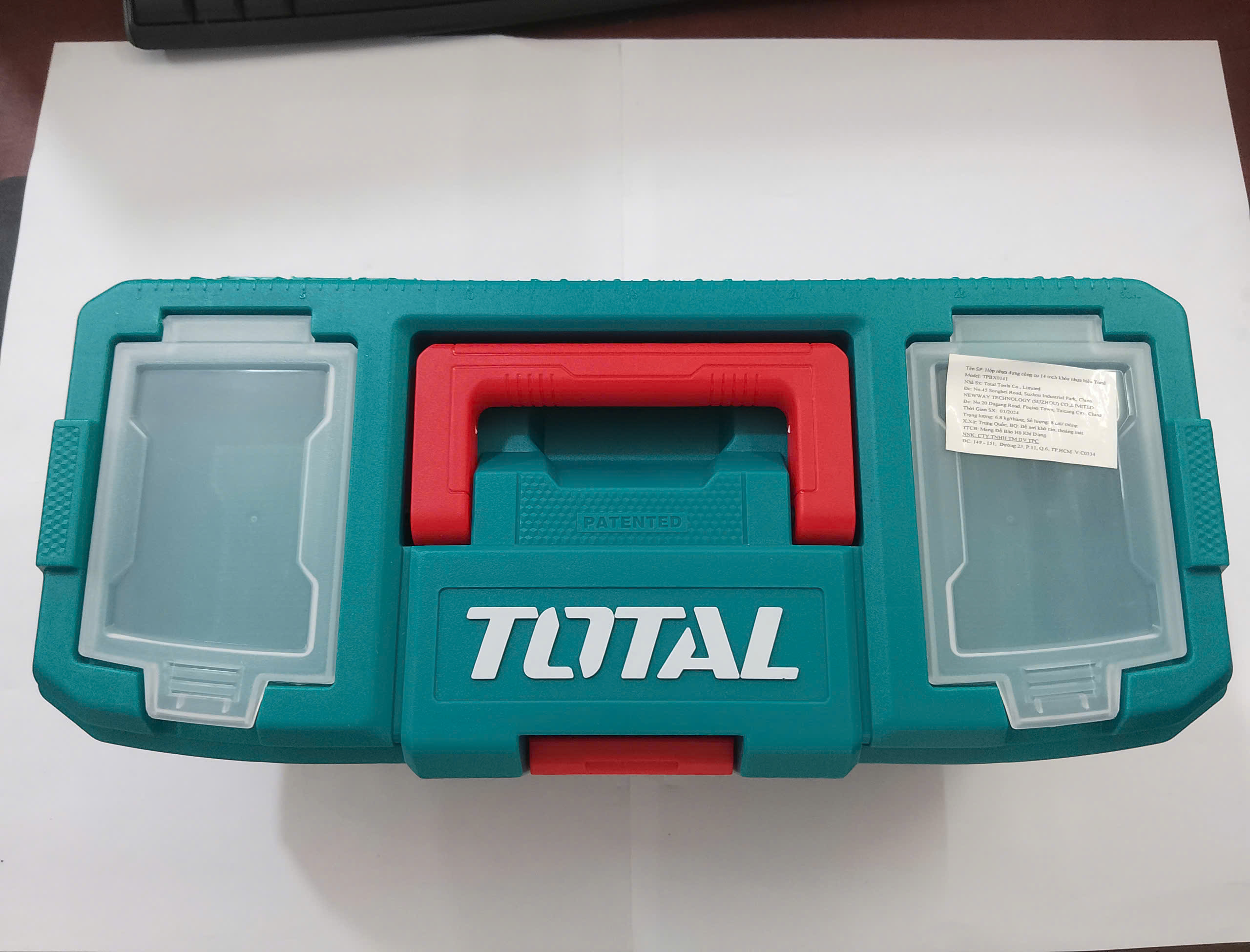 Hình ảnh 3 của mặt hàng Hộp nhựa đựng công cụ 14 inch khóa nhựa total TPBX0141