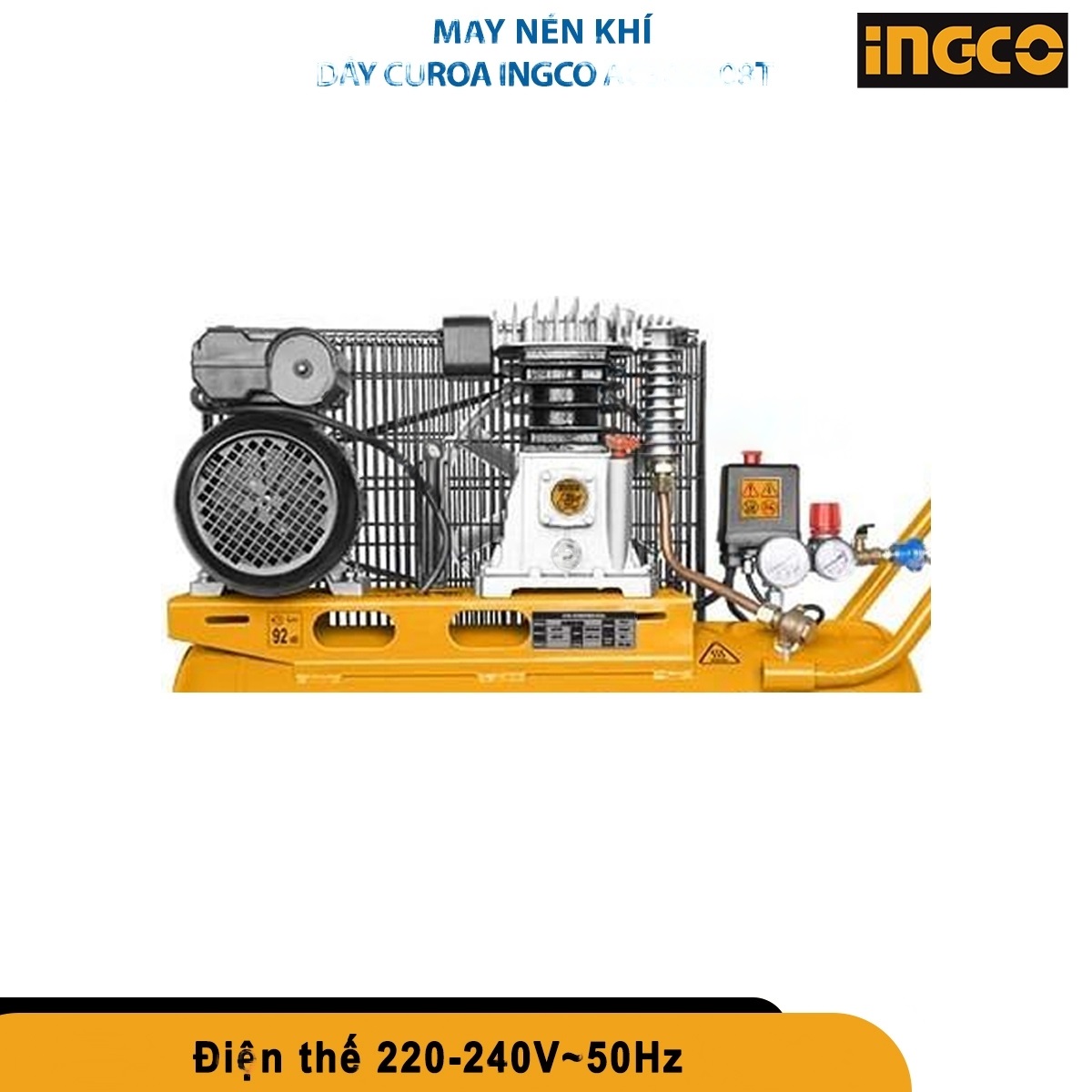 Hình ảnh 2 của mặt hàng Máy nén khí dây curoa Ingco AC300508T