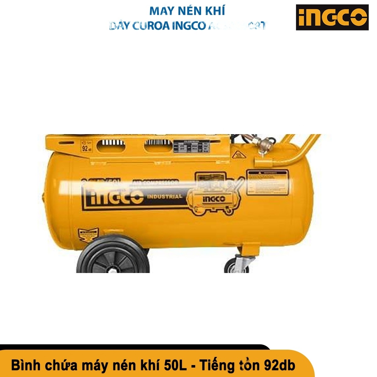 Hình ảnh 3 của mặt hàng Máy nén khí dây curoa Ingco AC300508T