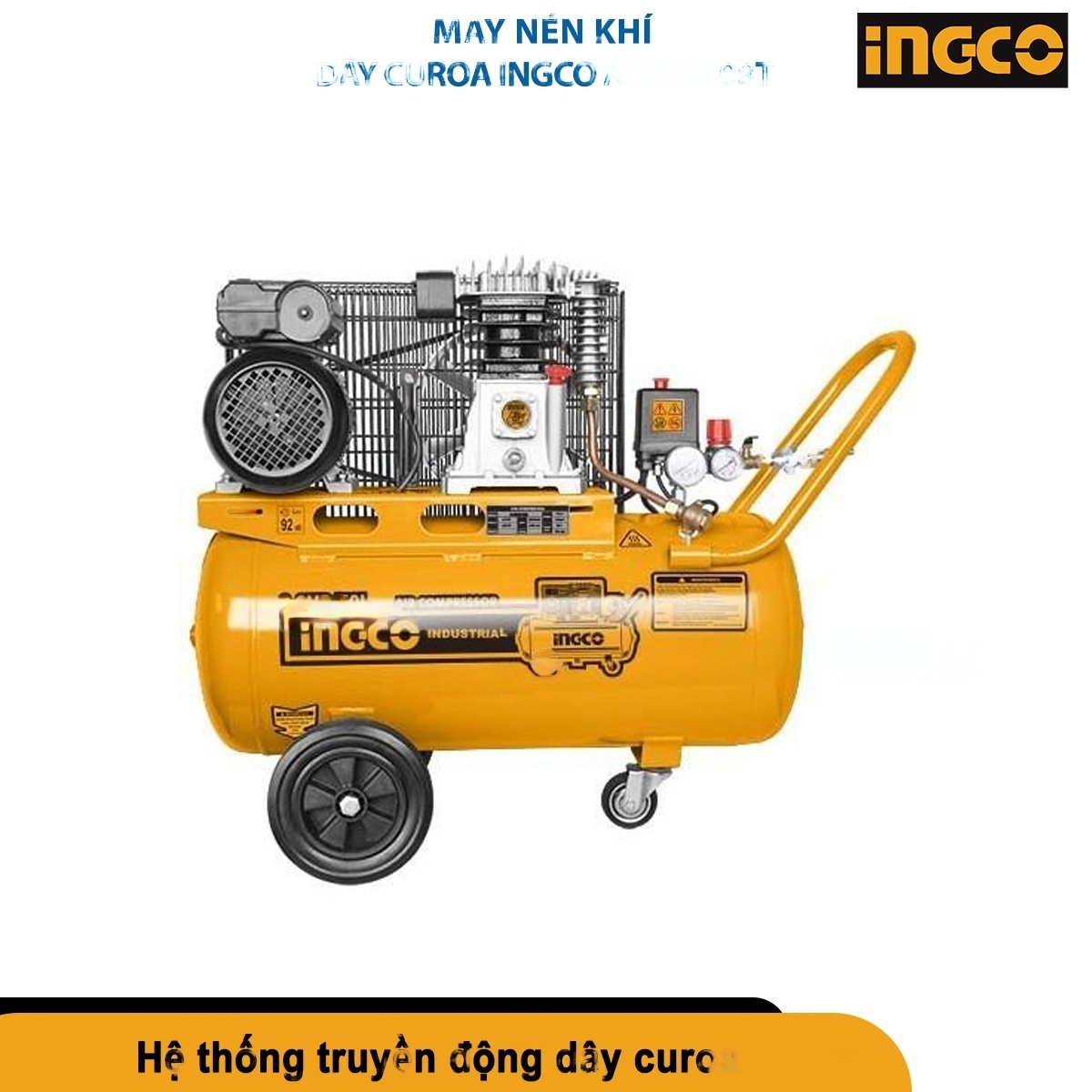 Hình ảnh 6 của mặt hàng Máy nén khí dây curoa Ingco AC300508T