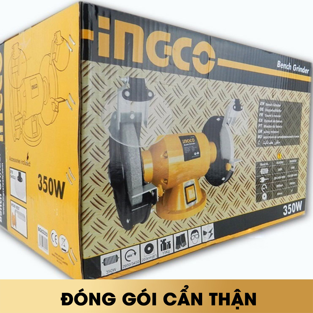 Hình ảnh 1 của mặt hàng Máy mài hai đầu Ingco BG83502