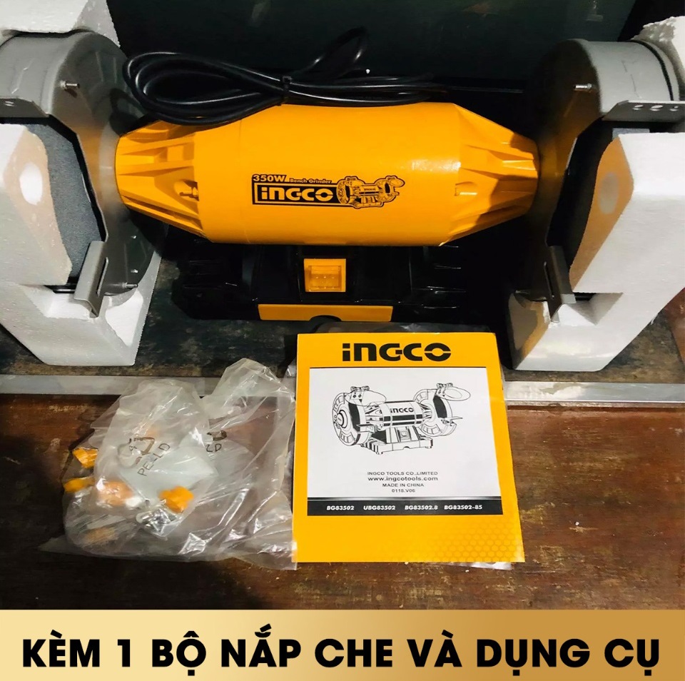 Hình ảnh 6 của mặt hàng Máy mài hai đầu Ingco BG83502