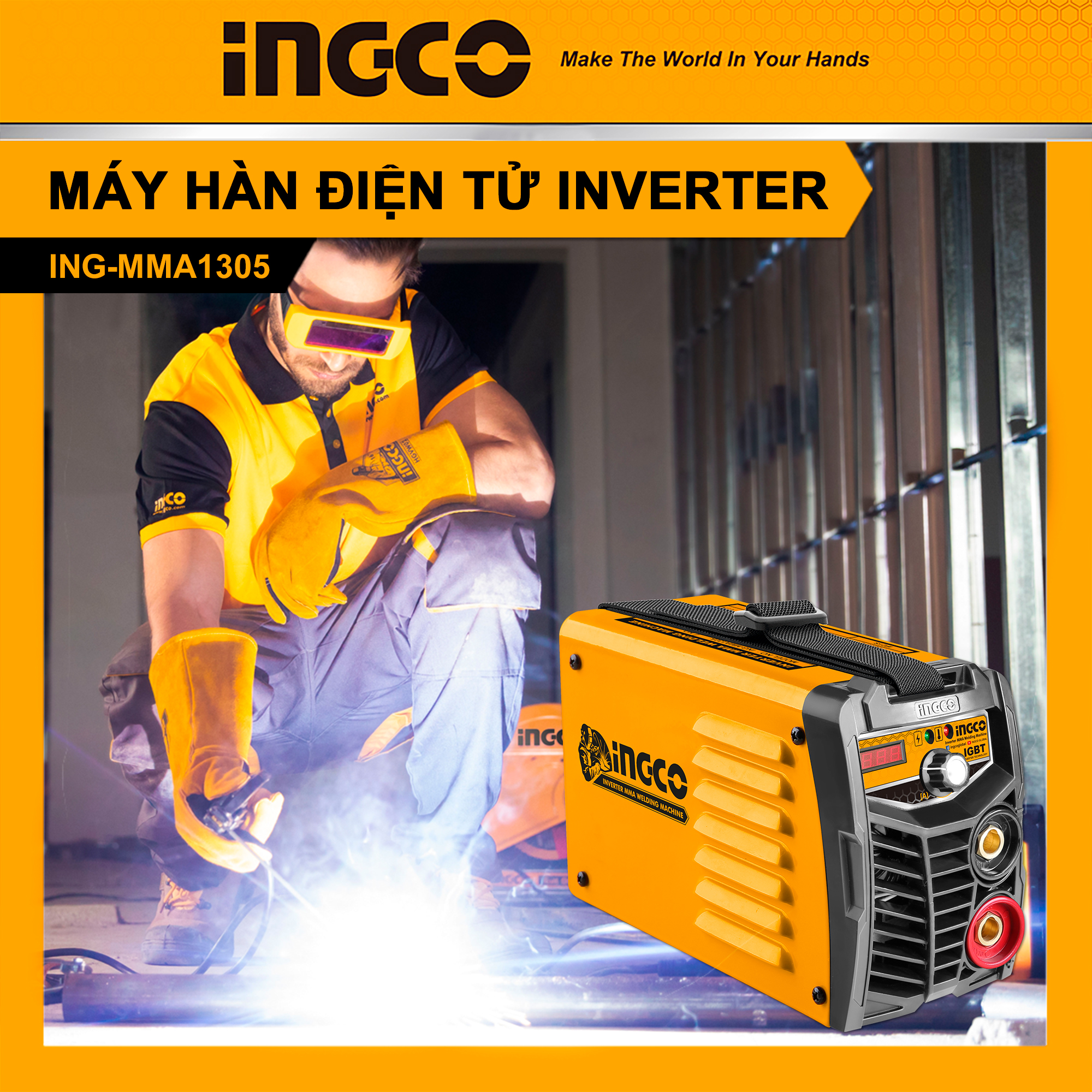 Hình ảnh 15 của mặt hàng Máy hàn điện tử 130A Ingco ING-MMA1305