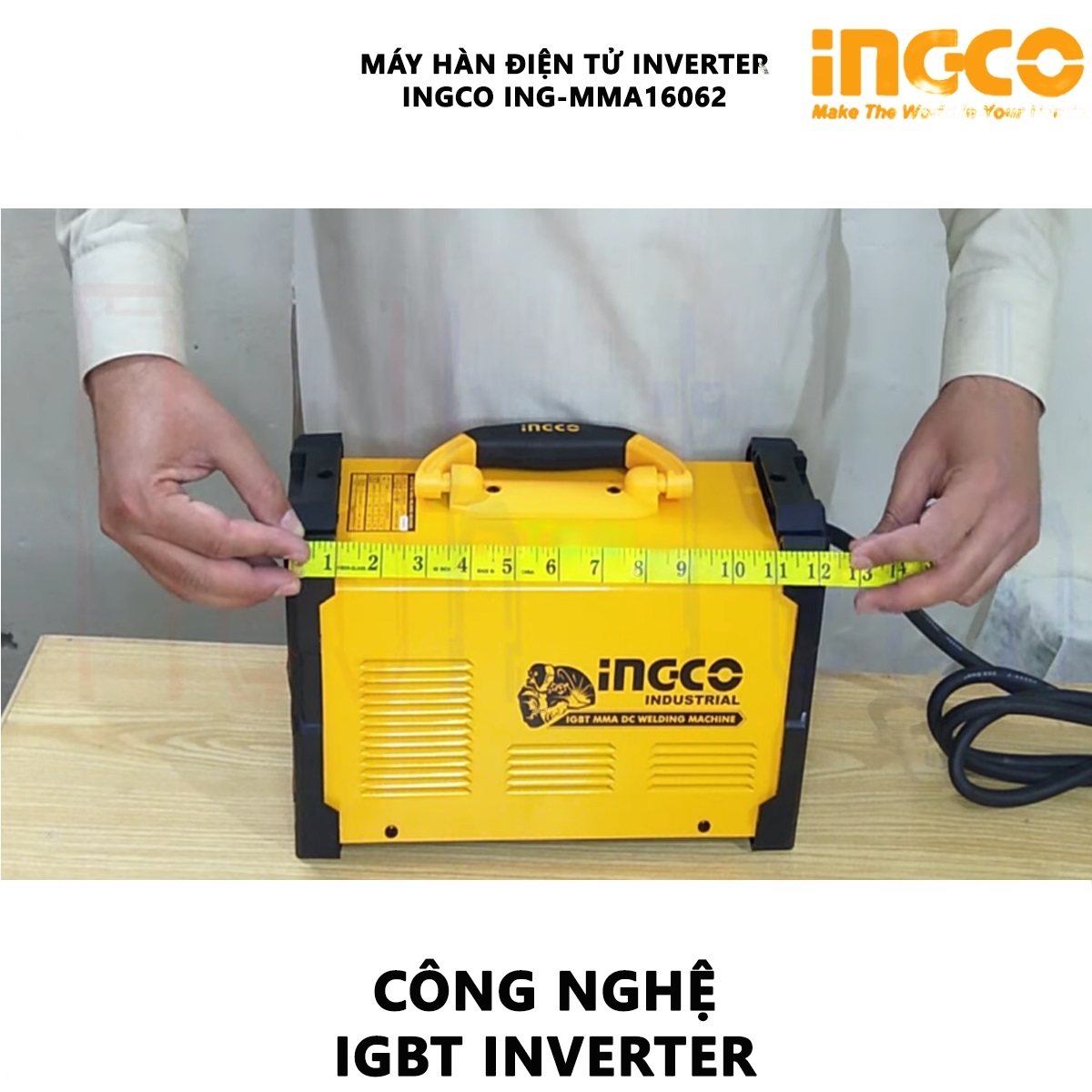 Hình ảnh 4 của mặt hàng Máy hàn điện tử 160A Ingco ING-MMA16062